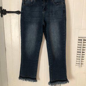 Earl fringe cropped jeans